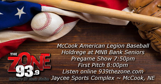 Listen Live - McCook American Legion Baseball - Holdrege at McCook