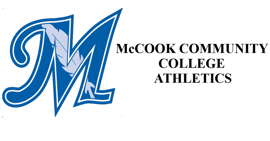 McCook Community College Logo on the left with the words McCook community college athletics on the right.