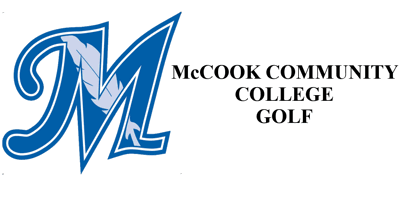 McCook Community College Logo on the left with the words McCook community college golf on the right.