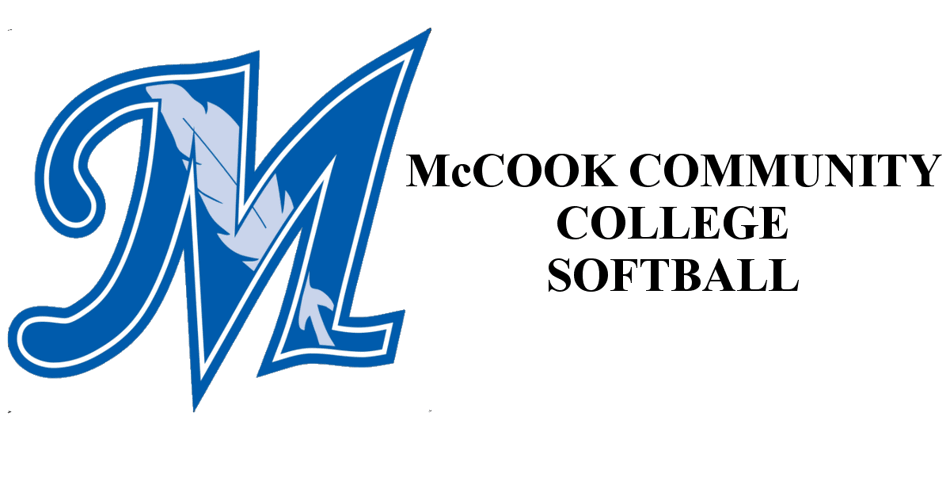 McCook Community College Logo on the left with the words McCook community college Softball on the right.