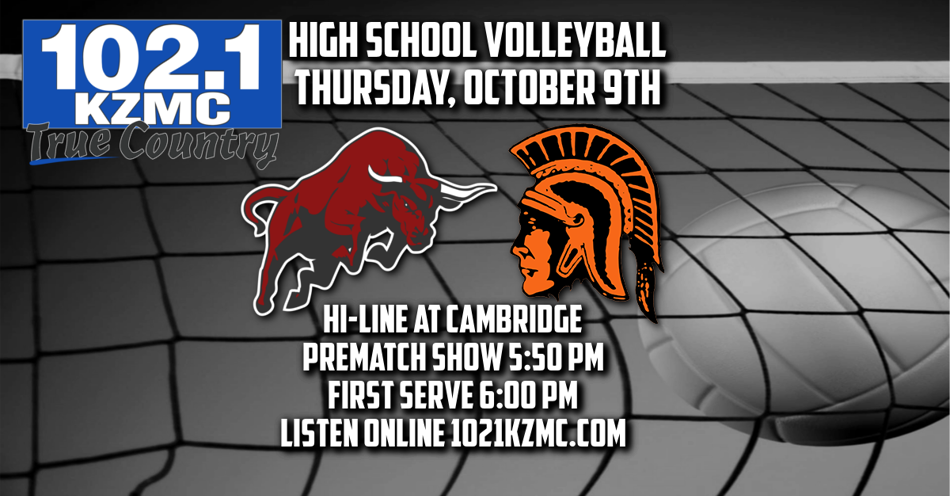 2025-10-09T17:50|Cambridge Vs Hi-Line|HS Volleyball|KZMC