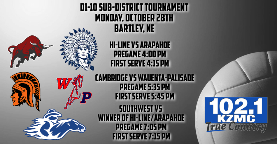 2024-10-28T16:00|Arapahoe - Warriors Vs Hi-Line - Bulls|HS Volleyball|KZMC